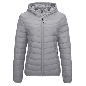 Chaqueta Acolchada de Lona Transpirable de Color Sólido con Forro de Nailon, Diseño Nuevo, Alta Calidad, Hecha a Medida para Mujer - Product Image 6