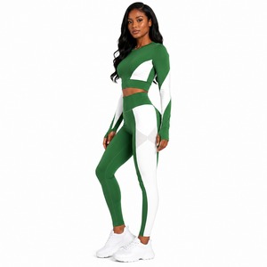 Wholesale Women's Seamless Activewear Yoga Set Quick Dry Sports Bra High Waist Leggings OEM Private Label Factory - Product Image 3