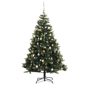 Sapin de Noël Artificiel Articulé avec 300 LED et Ensemble de Boules 180 cm pour une Décoration Festive - Product Image 4