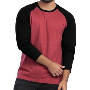 Plain <b>Men</b> Raglan T Shirts OEM Customized Design Breathable Wholesale Plus Sized Fashionable <b>Long</b> <b>Sleeve</b> Outdoor Wear <b>Top</b> Quality - Product Image 1
