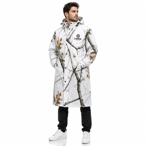 Poncho de pluie imperméable à capuche personnalisé pour la chasse, manteau de pluie camouflage, veste de pluie longue pour la pêche et la randonnée en plein air, coupe-vent, OEM ODM toutes saisons - Product Image 2