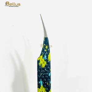 Custom 3 Piece Professional Lash Tweezers Set Stainless Steel Straight Curved Bent Precision Tip <b>Tools</b> - Product Image 6