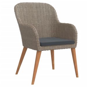 5 pezzi Set da pranzo Patio marrone con cuscini per il giardino divertente - Product Image 3