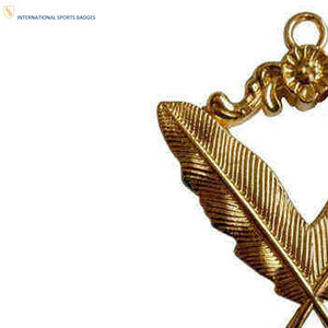Wholesale Customized Gold Plated Embroidered Eco-Friendly Masonic Regalia <b>Collar</b> Jewels Set with Magnet Attachment OEM Services - Product Image 6
