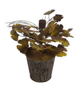 Maceta Naranja Hecha a Mano, Florero Decorativo de Hierro para Hogar y Jardín, Uso en Exteriores - Mejor Precio - Product Image 3