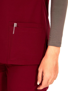Tenues médicales confortables et extensibles de haute qualité pour infirmières, uniformes d'hôpital unisexes en tissu coton-polyester - Product Image 6