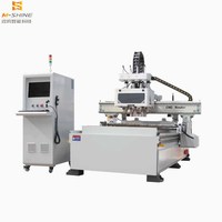 Máquina de Corte CNC Multifuncional M-shine para Trabajar la Madera, Cuatro Procesos de Corte, para Producción de Puertas de Gabinetes y Muebles