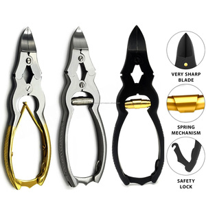 Professional Stainless Steel Nail Clippers Set 12.5mm Bevel Jaw Wide Opening Sharp Blade Toenail Portable for Thick Nails Adult - Product Image 4
