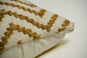 Housse de coussin en jute et coton tissée à la main, design personnalisé, vente en gros pour hôtel, salon, décoration intérieure - Product Image 4
