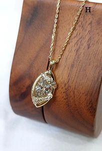 Pendentif en diamant marquise de luxe, bijoux en diamant cultivé en laboratoire/naturel en gros, fournisseur OEM/ODM - Product Image 5
