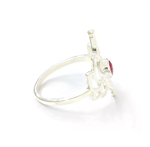 Dainty Handcrafted Floral Ring 925 <b>Solid</b> <b>Silver</b> Elegant Openwork Design Trendy Fine Jewelry Collection Best In Price - Product Image 3