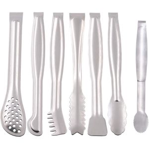 Set di 6 Mini Pinze da Cucina in Acciaio Inox da 6 Pollici, Piccole Pinze per Antipasti, Set di Utensili per Servire e Cucinare - Product Image 1