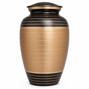 Urna Funeraria de Latón Antigua Original para Cenizas de Adultos, Estilo Americano/Europeo - Product Image 1