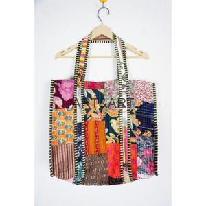 Handmade Cotton Quilted Tote <b>Bag</b> for Women Custom Patterned <b>Patchwork</b> Printed Great for Daily Use & Travel Gift Idea - Product Image 1