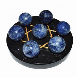 Pirámide de 7 Chakras con ágata negra, Base de Estrella de David, 7 Chakras - Product Image 6