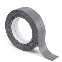 Bande d'étanchéité d'angle en PVC gris 22 mm 5 m, ruban adhésif acrylique imperméable pour cuisine et salle de bain
