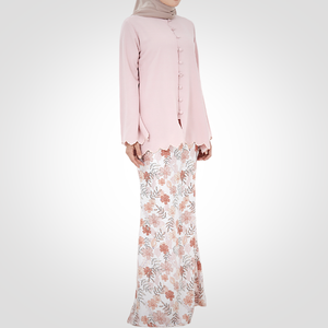 ชุดเดรสทรงดินสอปักลายใหม่ SIPO Eid พร้อมปลอกแขนปักลาย ดีไซน์บาจูกูรุงสมัยใหม่จากมาเลเซีย คอจีน สำหรับผู้หญิงมุสลิม - Product Image 5