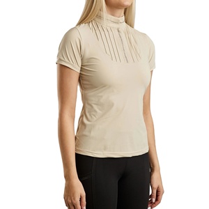 Chemise d'équitation de haute technologie Top de couche de base pour femmes en coupe extensible intelligente Fabrication en vrac de vêtements équestres personnalisés - Product Image 1