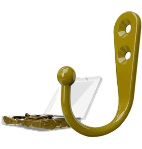 ที่แขวนเสื้อโค้ทอลูมิเนียมสีเหลืองเข้มติดผนังพร้อมสกรูสำหรับผ้าเช็ดตัวกุญแจผ้าพันคอหมวกถ้วยกาแฟ - Product Image 1