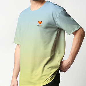 T-shirt ample personnalisé avec logo imprimé, 100% coton, grande taille, respirant, écologique, séchage rapide, pour homme, style streetwear - Product Image 2