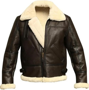 Men <b>Leather</b> Bomber <b>Jacket</b> Premium Craftsmanship Comfortable Fit Durable Material Ideal For Travel And Daily Use - Product Image 3