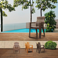 Chaise de jardin moderne en PVC AVRO-Mobilier d'extérieur durable pour hôtel et cuisine