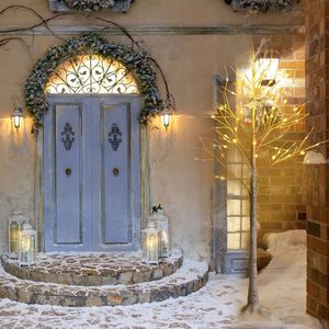 Albero di Betulla Artificiale Illuminato a 8 Modalità con Luce Bianca Calda, Decorazione per Matrimoni, Feste, Natale e Festività con Eleganti Rami Bianchi - Product Image 1