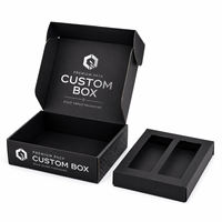 Boîte d'expédition en carton ondulé de qualité supérieure avec impression couleur sur feuille d'argent, séparateur en papier, cadeau OEM, gaufrage, pelliculage mat, doublure en éponge