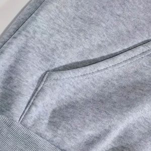 Sweat-shirt à capuche pour homme à ourlet brut, style streetwear décontracté, coupe ample moderne, pull à manches longues, haut de mode, vêtements personnalisés, vente en gros - Product Image 6