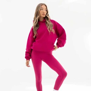 Sudadera con Capucha Estampada de Manga Larga y Corte Holgado para Mujer, Ropa Deportiva de Invierno de Alta Calidad, Talla Grande, 2026 - Product Image 4
