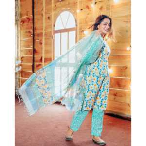 Conjunto de Traje Floral Saffiano XS con Kota Doriya - Product Image 2