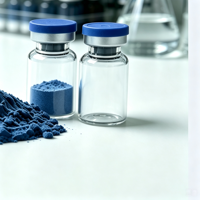 Poudre bleue de peptide de cuivre GHK Cu de haute pureté 99% WV |   Matières premières pour soins de la peau et cosmétiques (CAS 89030955)