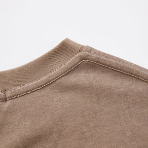 Camiseta unisex de alta calidad al por mayor, con estampado en serigrafía, hombros caídos, para hombre, con estampado en relieve. - Product Image 4