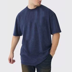 เสื้อยืดคอกลมผ้าคอตตอน100% สำหรับผู้ชายวินเทจผ้าคอตตอนพิมพ์โลโก้ตามสั่งปล่อยไหล่แขนสั้นโอเวอร์ไซส์เฮฟวี่เวท - Product Image 1