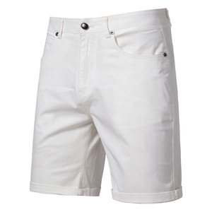Shorts décontractés pour hommes, nouveau style d'été, coupe droite, slim, cinq pouces, grande taille, couleur unie - Product Image 5