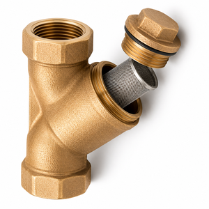 Filtro Tipo Y de Bronce, Patrón Estándar, Rosca Hembra BSP, Acero Inoxidable SS304, Pantalla No Magnética, 300 PSIG - Product Image 4
