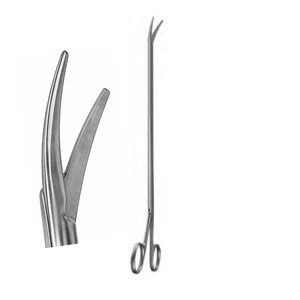 Ciseaux thoracoscopiques courbes Metzenbaum, lames à bout arrondi de 3,5 cm, manche de 10 mm, longueur de travail de 19,5 cm, longueur totale de 29 cm - ZETOMEDPRO - Product Image 1
