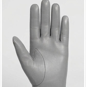 Guantes térmicos sin forro para uso diario en invierno, guantes grises de moda para mujer, guantes de cuero para uso en exteriores, guantes de moda con costuras altas y transpirables - Product Image 5