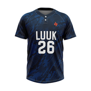เสื้อเบสบอลผู้ชาย LUUK พิมพ์ลายตามสั่ง คอวี แขนสั้น ผ้าโพลีเอสเตอร์ดูดซับความชื้น ชุดยูนิฟอร์ม ปรับแต่งชื่อและหมายเลขผู้เล่นได้ - Product Image 5