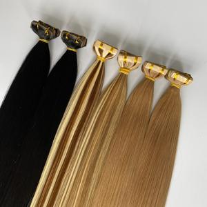 Extensiones de Cabello Humano Virgen Vietnamita 100% Remy al por Mayor, Doble Trama, Cutícula Alineada, con Cinta Adhesiva, Liso, Negro Natural, 100g - Product Image 4