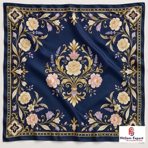 Premium Custom Printed Silk Feel Square Headscarf Soft Lightweight OEM ODM Manufacturer São Vicente Custom Fabric Products - Product Image 4