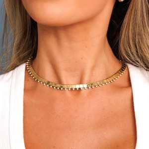 สร้อยคอเพชรแบบโชคเกอร์ ทองคำแท้ 14K 18K เพชรทรงกลม 1 กะรัต เพชรเลี้ยงในห้องปฏิบัติการ สร้อยแบบห้อยระย้า สร้อยคอเจ้าสาว งานแต่งงาน เครื่องประดับทันสมัย - Product Image 5