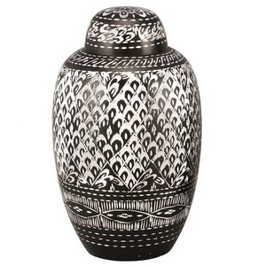 Urnes funéraires en aluminium pour adultes, finition marbre rose et noir, urne funéraire en métal pour cendres humaines, urne commémorative pour crémation. - Product Image 6