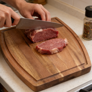 Nueva excelente tabla de cortar rectangular de madera, utensilios de cocina, para el hogar, para cortar verduras, frutas, pizza, carne, queso. - Product Image 5