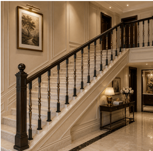 Balustre en laiton traditionnel tourné, décoratif, doré, pour escalier, main courante et balustrade - Product Image 3