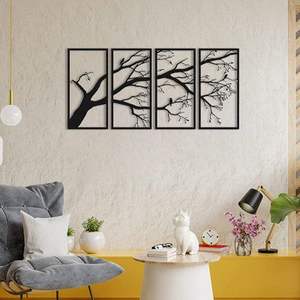 Art mural métallique moderne conçu pour compléter les meubles contemporains et les thèmes d'intérieur élégants - Product Image 6