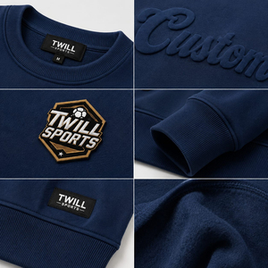 Sweat-shirt à col rond pour homme, imprimé en relief avec blocs de couleur, coupe classique, décontracté, pour l'automne, collection Always Keep Shine - Product Image 4