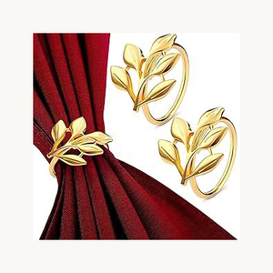 Anillos de Servilleta Elegantes de Metal, Diseño Antiguo en Forma de Estrella, Anillo de Servilleta Premium para Decoración de Mesa en Bodas y Eventos - Product Image 4