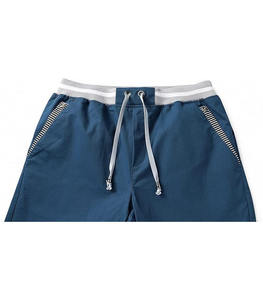 Shorts en jean taille haute pour femme, style décontracté, couleurs unies, en tissu éponge brodé, anti-plis, taille élastique - Product Image 3