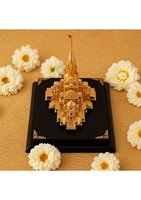 Décoration Religieuse Exclusive en Or 24K pour le Temple Shri Ram Mandir Ayodhya, Design Minimaliste, Décoration de Table pour la Maison, Mariage Haut de Gamme